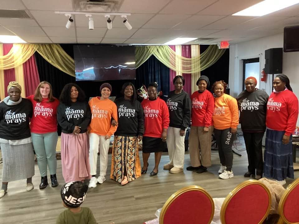 Women gathered at church
